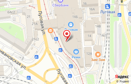 Магазин одежды и обуви для дома и отдыха Ирина & к на Луговой улице на карте