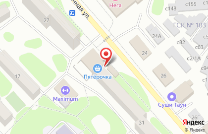 Супермаркет Кедр на Восточной улице на карте