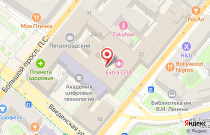 Научно-производственная компания Сфера на Большой Пушкарской улице на карте