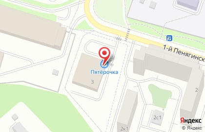 Супермаркет Пятёрочка в Москве на карте