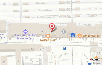 Банкомат ТрансКредитБанк, филиал в г. Екатеринбурге на Вокзальной улице, 22 на карте