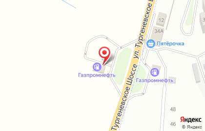 АЗС Роснефть на Тургеневском шоссе на карте