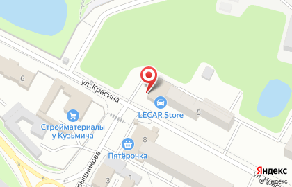 Студия красоты EVA на улице Красина на карте