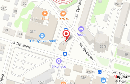 АЗС на улице Пушкина на карте