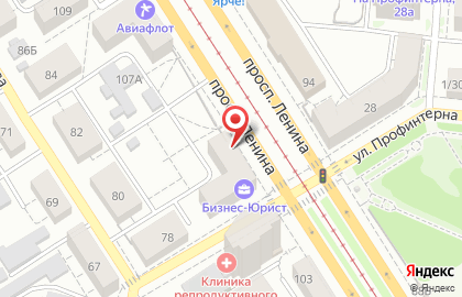 Совкомбанк на проспекте Ленина, 105 на карте