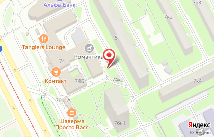 Мариенталь (Санкт-Петербург) на Бухарестской улице на карте