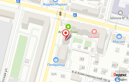 Автошкола Форсаж в Октябрьском районе на карте