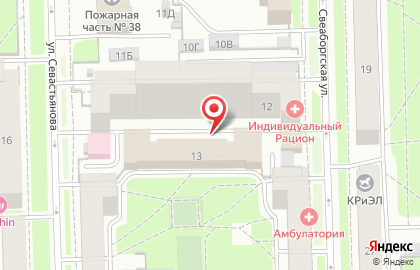 Ленгипроинжпроект, ГУП на улице Севастьянова на карте