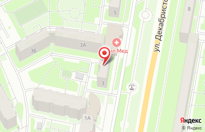 Клиника семейной медицины Богородская медицинская компания на улице Декабристов в Ногинске на карте