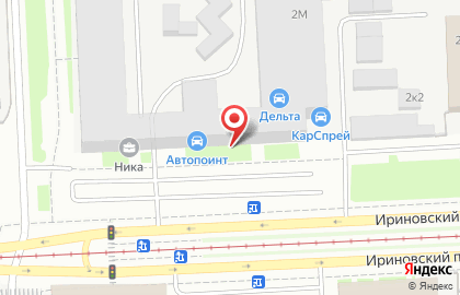 НОРД АВТО на Ириновском проспекте на карте