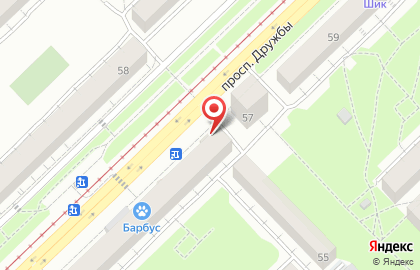 Магазин разливных напитков Мир пива в Центральном районе на карте