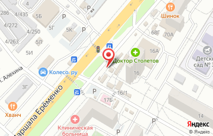Киоск по продаже печатной продукции в Краснооктябрьском районе на карте
