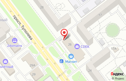 Торгово-производственная компания Бекас73 на проспекте Туполева на карте