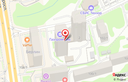 Газпромбанк, АО на Кавалерийской улице на карте