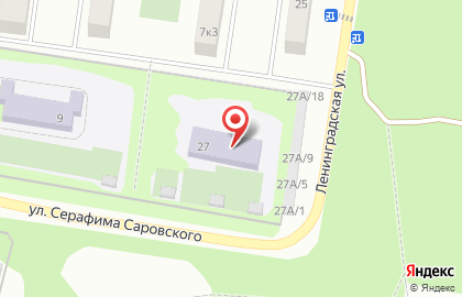 Детский сад №41 на улице Ленинградской на карте