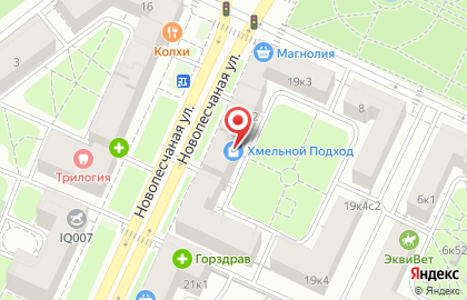 Магазин Золотая нить на Новопесчаной улице, 19 к 2 на карте