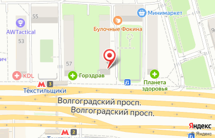 Салон сотовой связи МегаФон на Волгоградском проспекте на карте