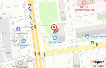 Киоск печатной продукции АМО-Пресс на Люблинской улице на карте