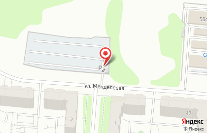 Автостоянка в Казани на карте
