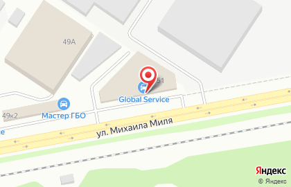 Автосервис Автоклуб на улице Михаила Миля на карте