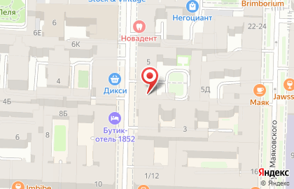 Ансамбль танца Олимпия на метро Маяковская на карте
