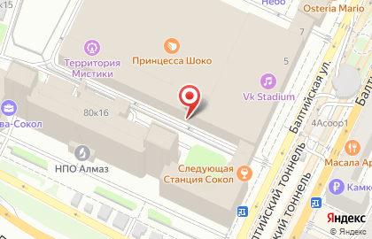 Клуб бразильского джиу-джитсу Ronin Family на Ленинградском проспекте на карте