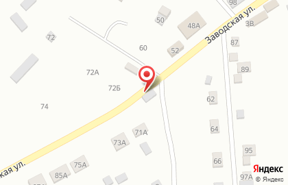 Супермаркет Городок на Заводской улице на карте