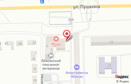 Магазин Любимые продукты на улице Пушкина на карте