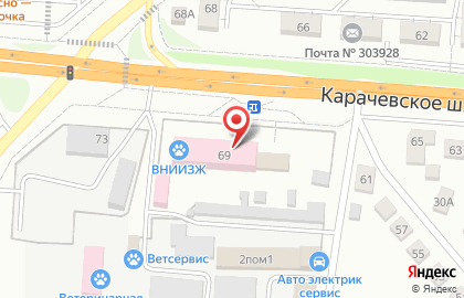 Управление Ветеринарии Орловской области на карте