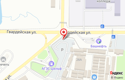 Производственно-строительная фирма Изделия из дерева на Гвардейской улице на карте
