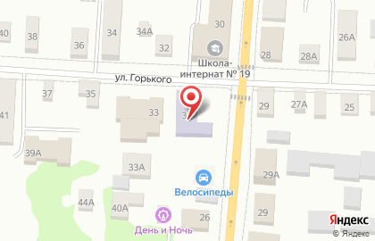 Детский сад №2 на улице Горького на карте