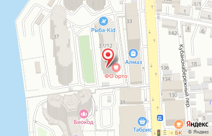 Частный детский сад Семушка на Кубанской набережной на карте