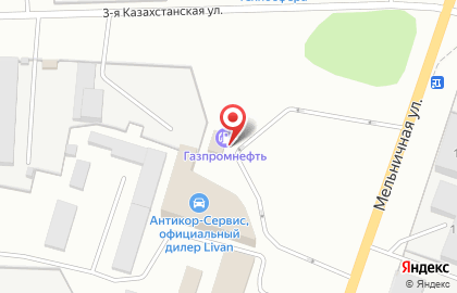 Автозаправочная станция Газпромнефть на Мельничной улице на карте