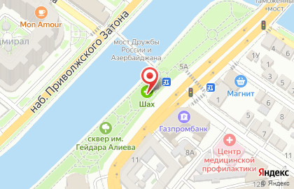 Аптека Шах на Набережной Приволжского Затона на карте