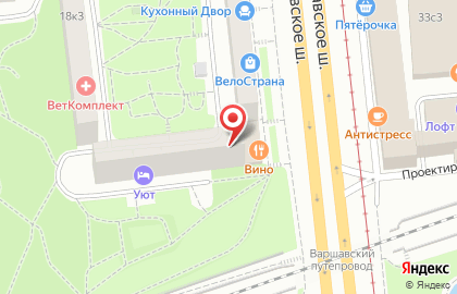 Магазин у дома Авокадо на Варшавском шоссе на карте