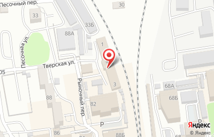 Фортуна плюс в Рыночном переулке на карте