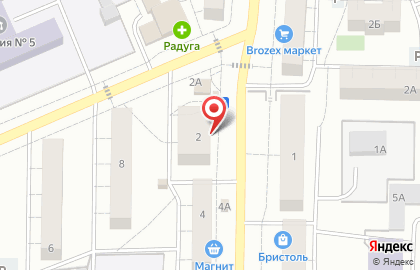 Магазин продуктов Уральская метелица на карте