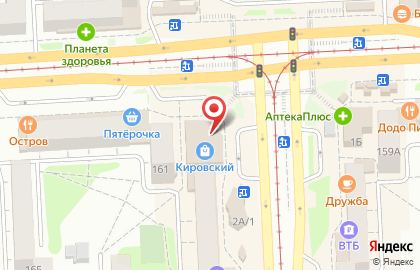 Торговый комплекс Кировский в Калининском районе на карте