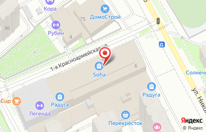 Бутик межкомнатных дверей Sofia в Свердловском районе на карте