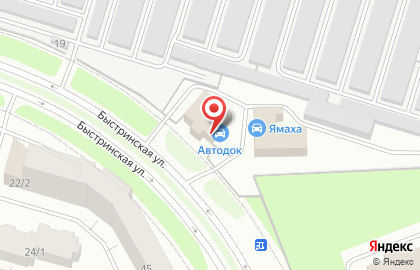 Магазин автозапчастей для иномарок Автодок на Быстринской улице на карте