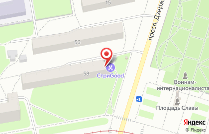 Парикмахерская СтриGood на проспекте Дзержинского на карте