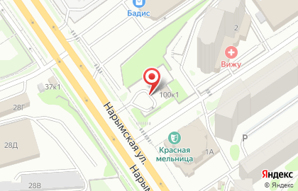 Автомойка Янтарь в Заельцовском районе на карте