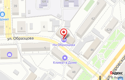 Гостевой дом На Образцова в Центральном районе на карте