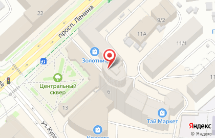 Парикмахерская Лидия на проспекте Ленина на карте