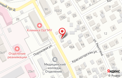 Ортопедический салон в Оренбурге на карте