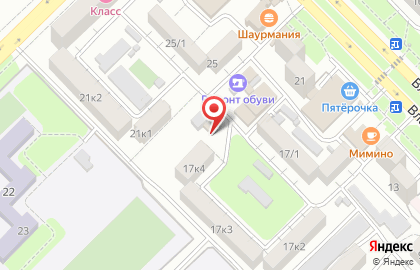 Магазин свежего мяса на Владикавказской улице на карте