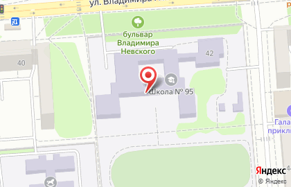 Средняя общеобразовательная школа на улице Владимира Невского на карте