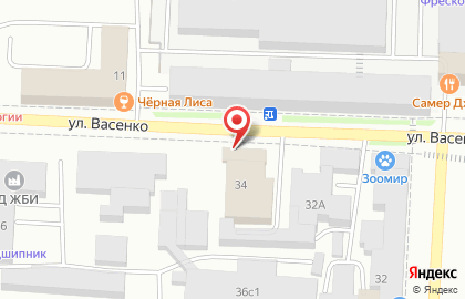 Магазин Завхоз на улице Васенко на карте