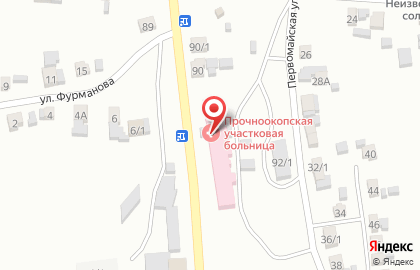 Станица Прочноокопская Участковая поликлиника на карте