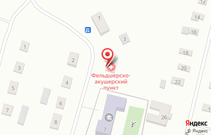 Фельдшерско-акушерский пункт на Школьной улице, 5 на карте